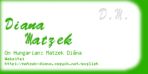 diana matzek business card